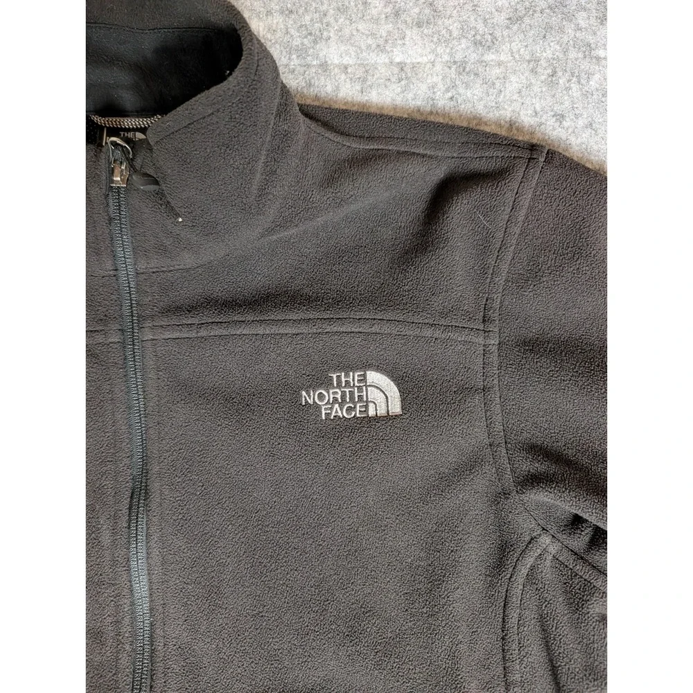 The North Face WindWall Fleece Jacket Full Zip Black Mens Outdoor Hiking‎ Layer